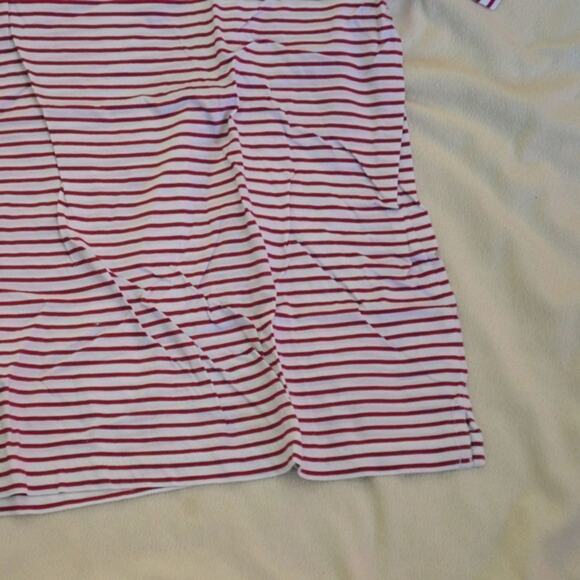 Bobby Jones Red & White Striped Polo Shirt | Sz L - Picture 3 of 5